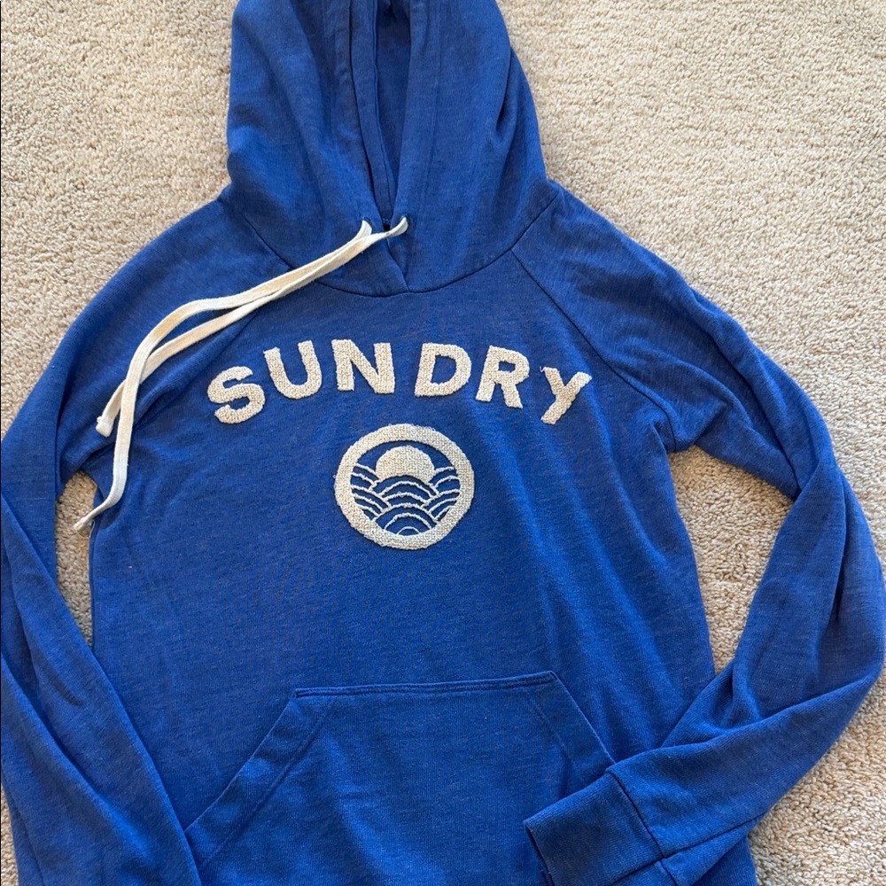 Sundry Vibrant Blue Pullover Hoodie